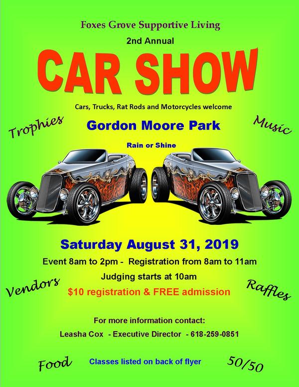2nd Annual Car Show Gordon Moore Park Alton IL